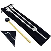 Miwayer Professional 64 Hz Tuning Forks (Otto Style) for Healing, Medical, and Music - Multi-Frequency Tuning Fork Kit for Sound Therapy, Meditation, Chakra Balancing, and Instrument Tuning