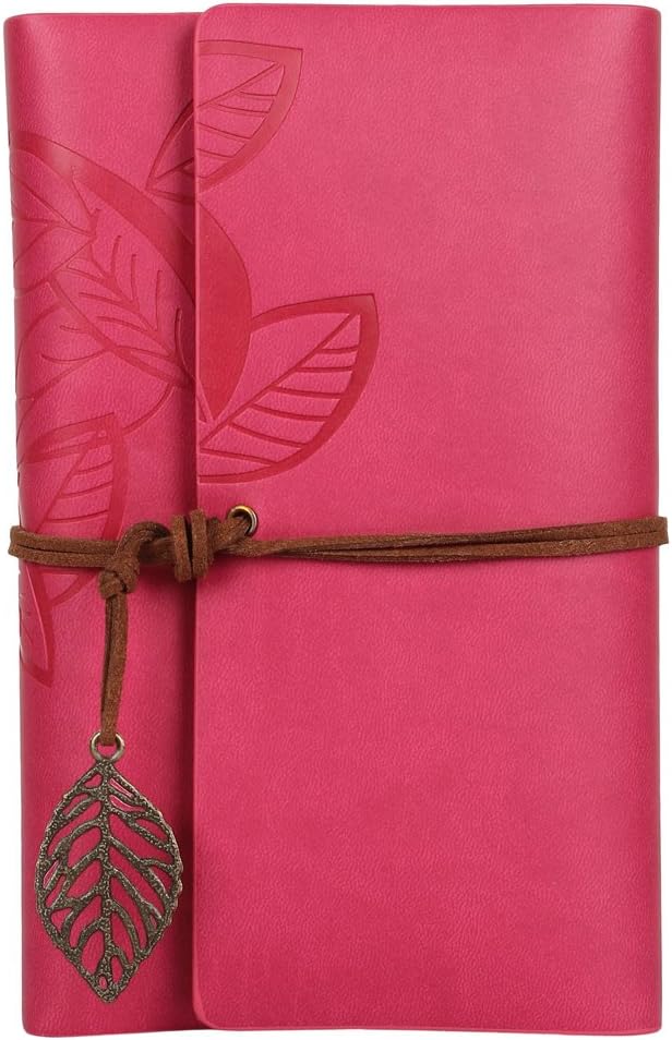 Inscripto Pink Leaf Print Diary