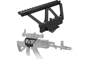 TRSAIM Side Scope Mount - Quick Detach Scope Mount Side Picatinny Rail Mount for Red Dot Optic Scope
