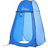 WolfWise Portable Pop Up Privacy Shower Tent Spacious Changing Room for Camping Hiking Beach Toilet Shower Bathroom Blue