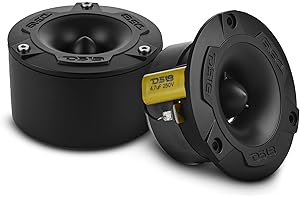 DS18 NXL-T1/BK 3.8” Marine Water-Resistant Super Bullet Tweeters – Pair, 240W Peak – 1” Aluminum Voice Coil, IP36 Waterproof, High 103dB Sensitivity – Black
