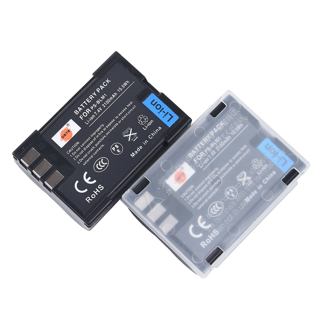 DSTE® 2x BLM-1 Rechargeable Li-ion Battery for Olympus C-5060 C-7070 C-8080 E-1 E-3 E-30 E-520 EVOLT E-300 EVOLT E-330 EVOLT E-500 EVOLT E-510 Digital Camera