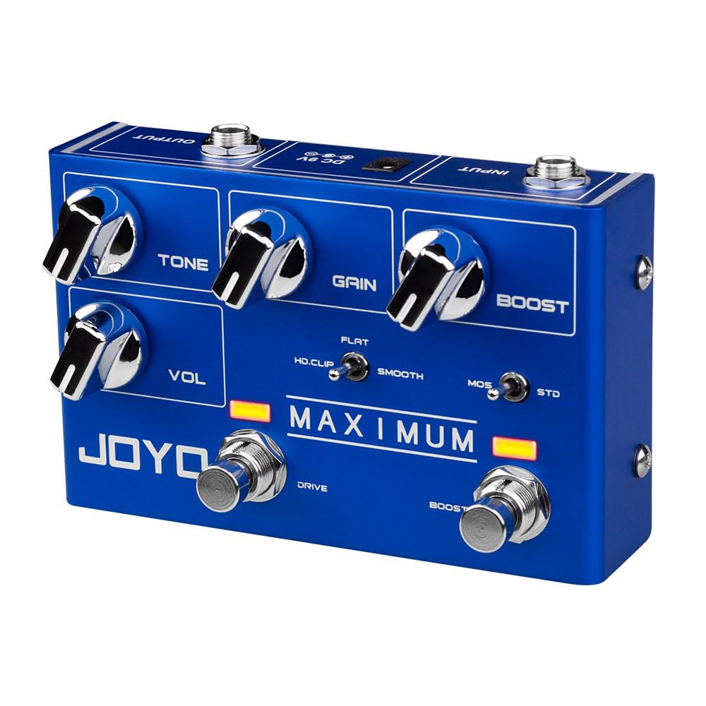 JOYO Overdrive Pedals R Series Dual Channel Pedal Clean and Wild Overdrive Effect for Electric Guitar (Maximum R-05) — image 1