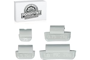 Upgraded Clip On Wheel Weights for Steel Rims Corrosion-Resistant Coated Painted Tire Balancing Weight (MC Style, Gray, 0.25 