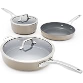 Calphalon&reg; Premier Ceramic Nonstick 5-Piece Cookware Set, Mushroom Grey
