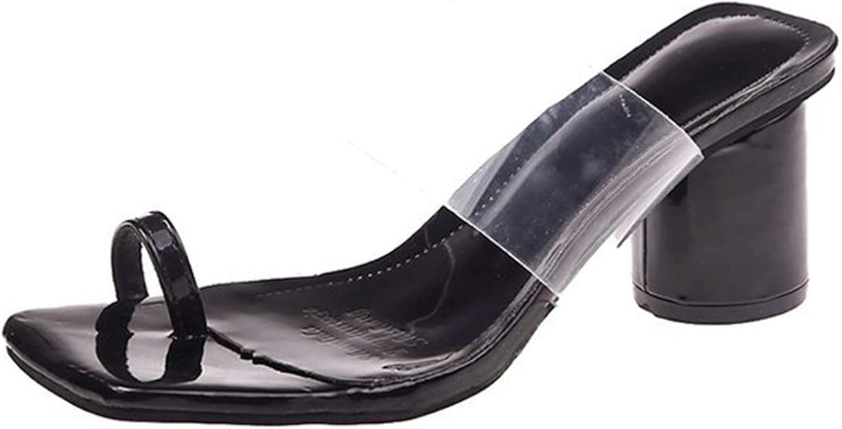 Wellwalk High Slippers Women Heel Slides Ladies Mules Block Heel Shoes Women Sandals High 