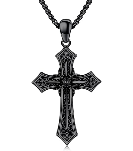 Amazon.com: Generic 925 Sterling Silver Cross Necklace Y2k, Y2k