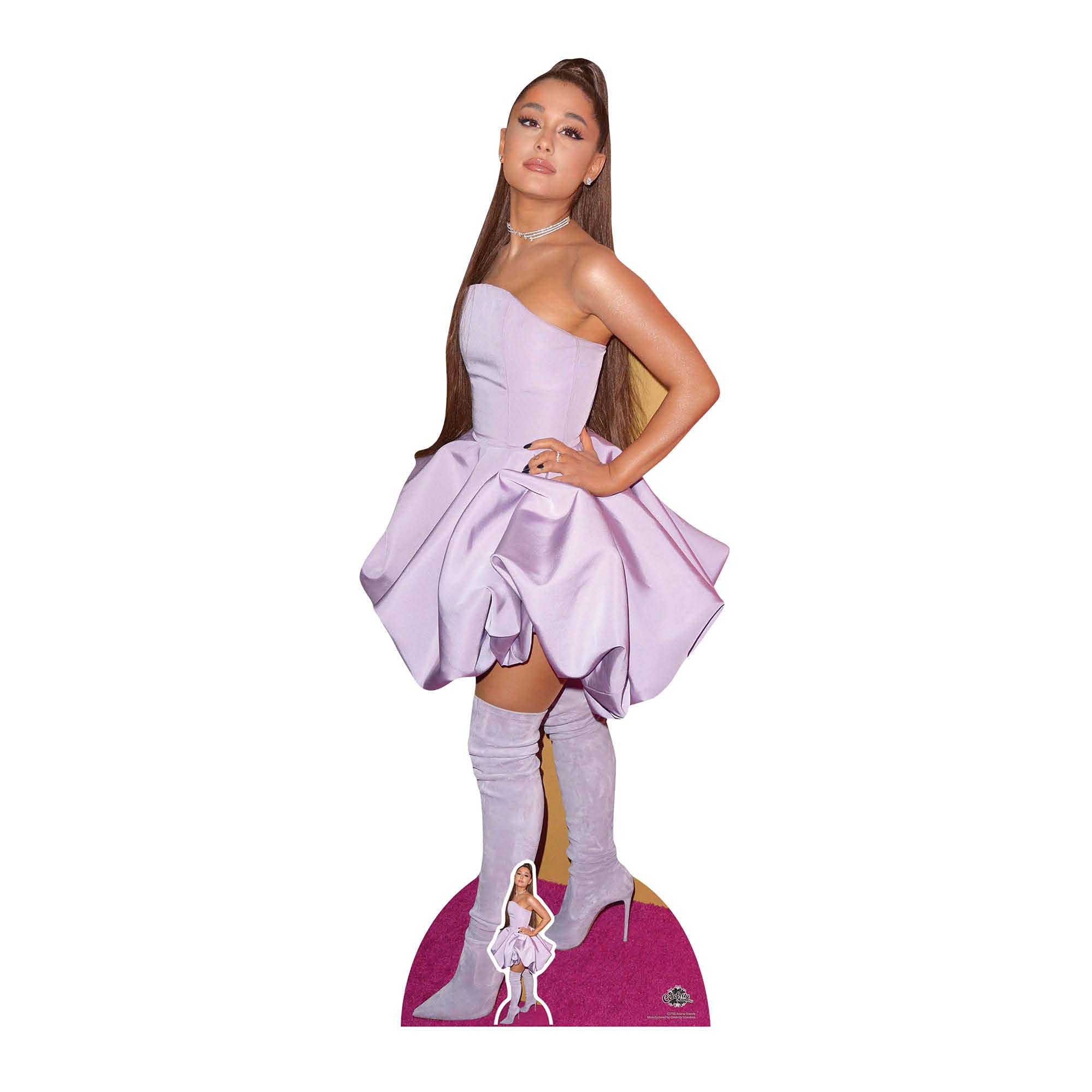 Star Cutouts CS780 Ariana Grande – 163cm Lifesize Cardboard Cutout with Mini | American Pop Star Party Decoration & Gift for Fans