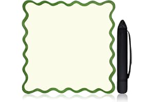 VioraWhite Scalloped Mahjong Mat Set 31.5" x 31.5" Cute Aesthetic Anti Slip Noise Reduction Games Table Cover Mahjong Accessories Gifts Domino & Tile Game Table Mat(Green)