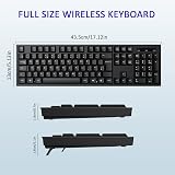 cimetech 2.4G Wireless Keyboard UK Full-Size with Numpad Black view 6