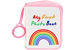 Baby's My First Baby Photo Album Soft Cloth Family Book, My First Family Album for 4x6 Baby Shower Kids Toddlers Family Pictu
