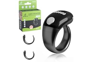 Yuentoen Smart Tasbih Ring,Digital Finger Tally Counter, Rechargeable Tally Counter for Prayer,Handheld Number Click Counter 