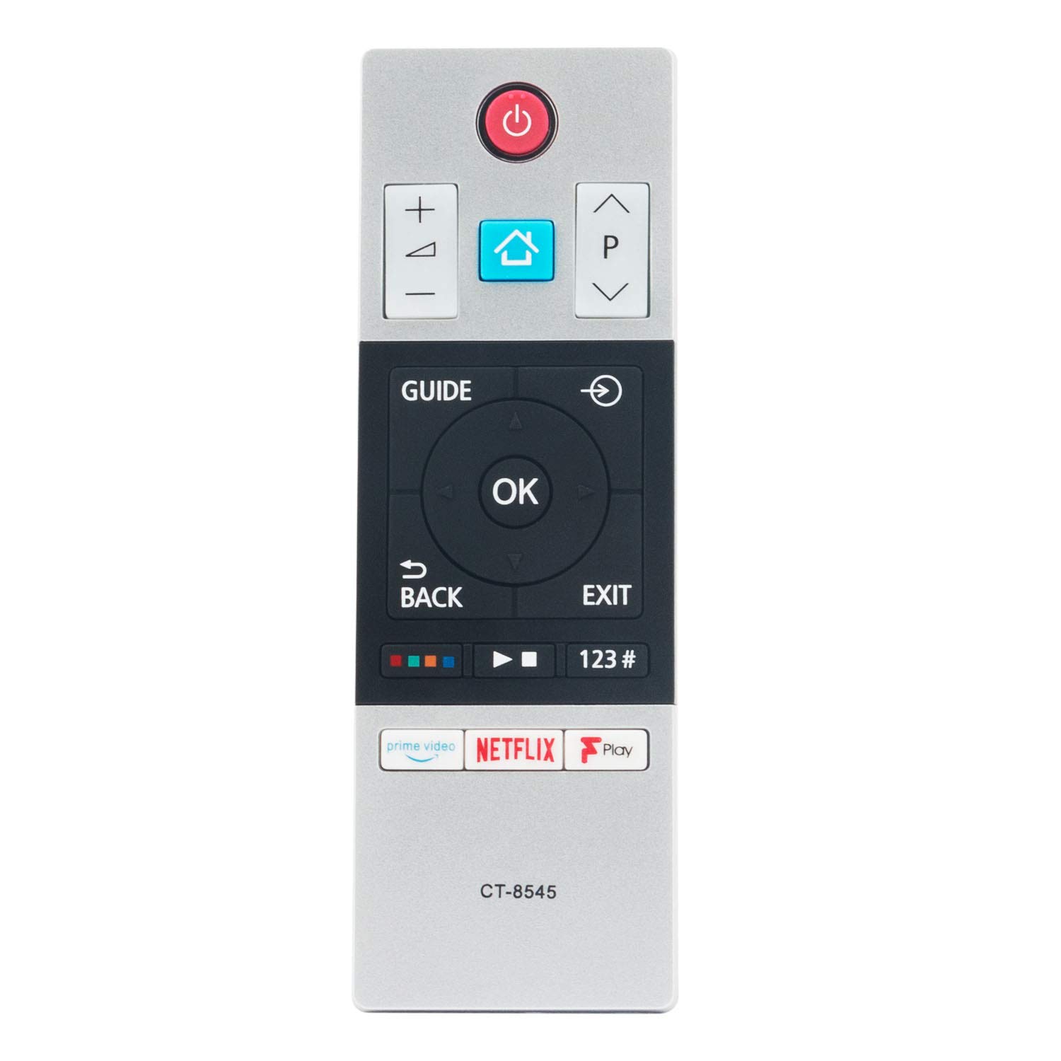 CT-8545 Remote Control Replacement - VINABTY CT 8545 Remote Control for Toshiba CT8545 TV Remote Controller with Prime Video, NETFLIX & Fplay Buttons
