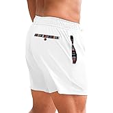 UK loees Mens Casual Shorts Elastic Waist Drawstring Summer Beach Shorts Quick Dry Sports Athletic Golf Shorts with Pockets