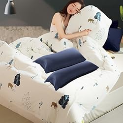 AuTmtes Brushed Cotton Pillowcases Standard Set of