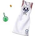 Barbie Clothes: Outfit Inspired by Olympic Games Tokyo 2020 Doll, Dress with Racquet-Shaped Purse and Watch, Gift for 3 to 8 Year Olds