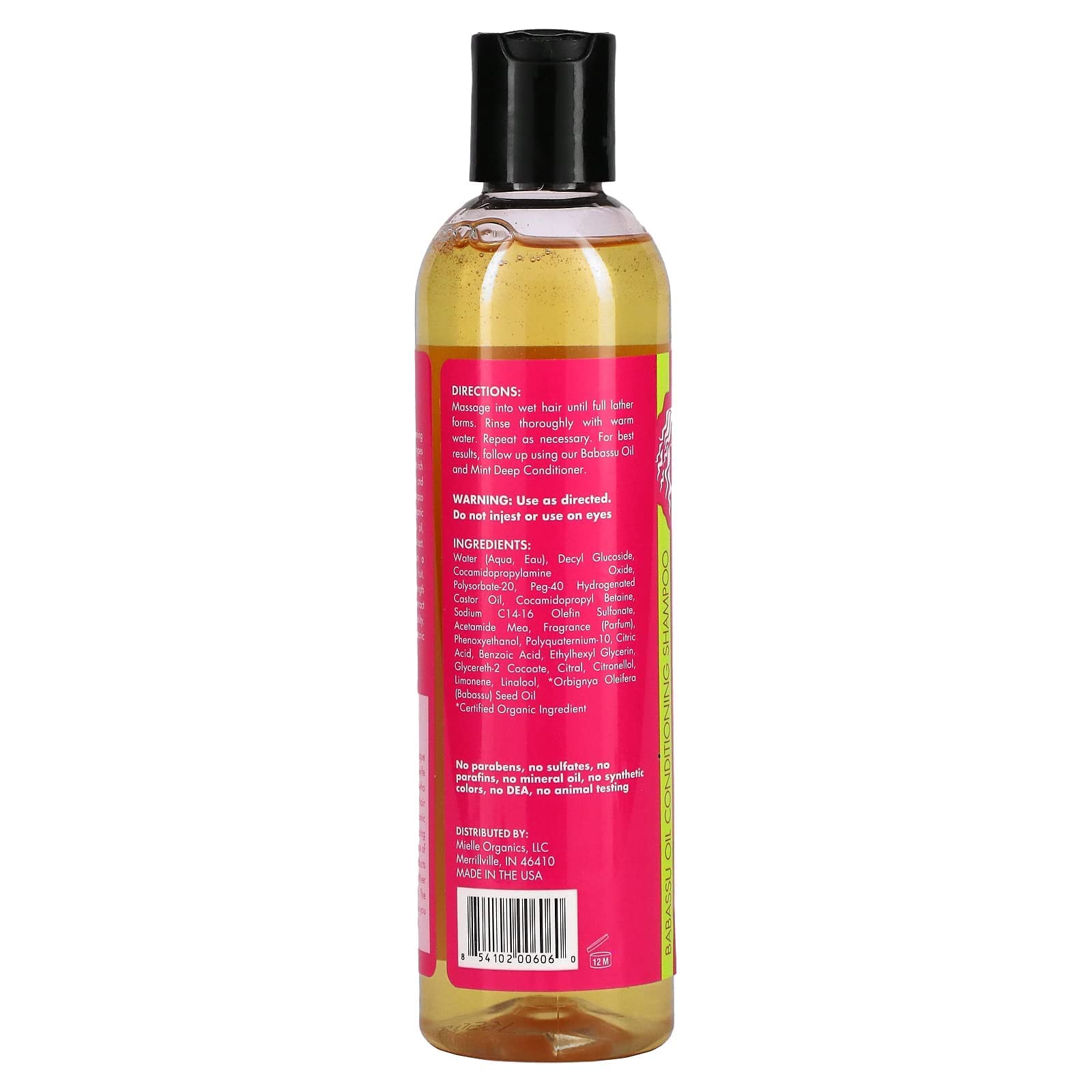 Mielle Babassu Conditioning Shampoo, 8 fluid ounces