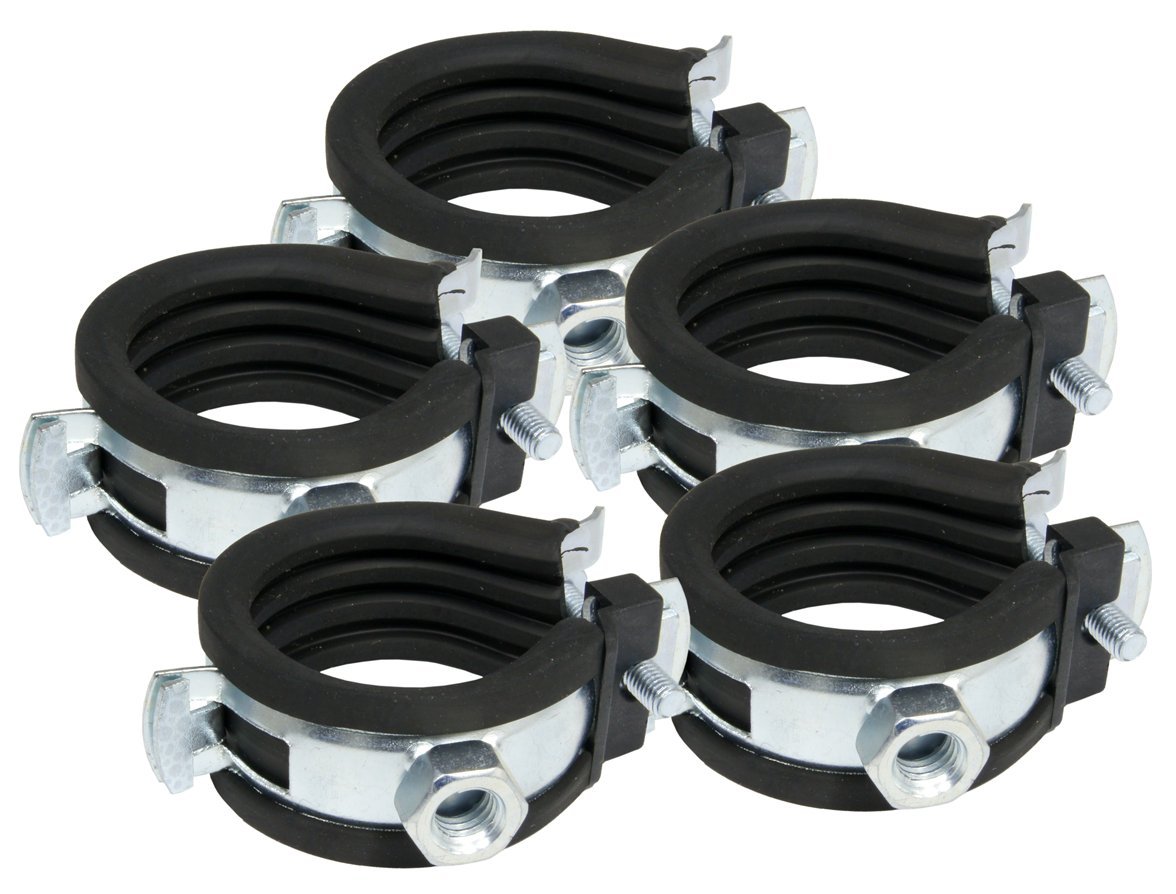 CORNAT TP562203 Pipe Brackets w.Sound-Insul.32-35(2), Black, Ø 32-35 mm