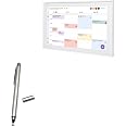 BoxWave DualTip Stylus Für Skylight Kalender 15 Zoll – 2-in-1 Fiber & Klarspitze – Mit Clip – Handschuh-tauglich