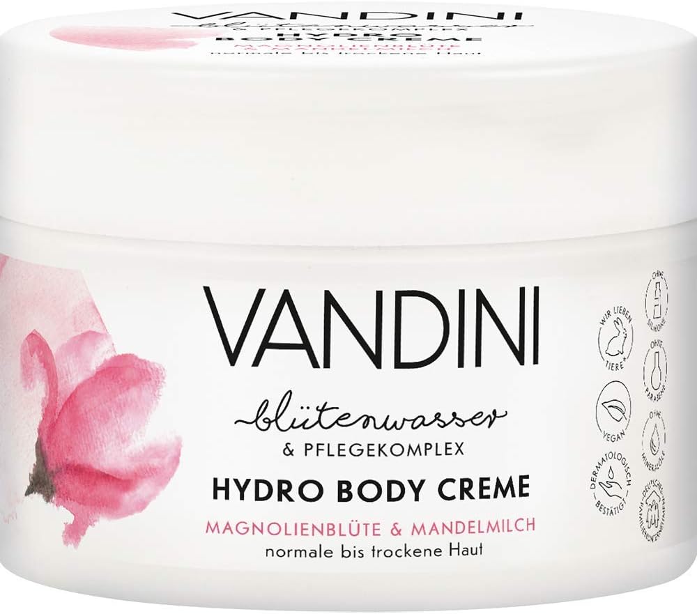 VANDINI Hydro Body Cream Magnolia Blossom & Almond Milk 3 x 200 ml
