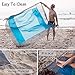 Beach Blanket Sand Proof, Sand Free and Waterproof Combined - Extra Large Outdoor Beach Mat/Sand Mat, Quick Drying and Washable, Lightweight & Durable, Big Blanket and Compact(6.6' X 7.2', Blue)