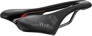 Selle Italia SLR Boost KC TM Superflow - Fahrradsattel mit klassischem SLR-Design, bequemer Rennradsattel aus Gel und Superflow-Loch, Chrom-Mangan- Rahmen