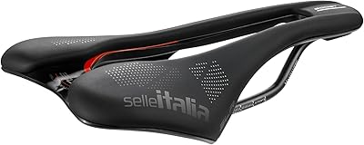 Selle Italia SLR Boost KC TM Superflow - Fahrradsattel mit klassischem SLR-Design, bequemer Rennradsattel aus Gel und Superflow-Loch, Chrom-Mangan- Rahmen