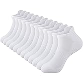 JOYNÉE Mens Ankle Athletic Socks for Men Running Tab Low Cut Socks 6 Pairs Sports Workout Socks,Sock Size 10-13