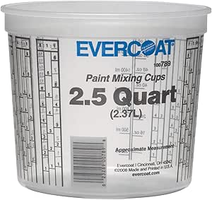 Evercoat 789 2 5 Quart Paint Mixing Cup 50 Pack Automotive Evercoat 789 2 5 Quart Paint Mixing Cup 50 Pack Automotive