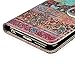 6 Plus Case, iPhone 6s Plus Case, UrSpeedtekLive Tribal Elephants Pattern Premium PU Leather Flip Wristlet Wallet Case Cover for Apple iPhone 6s Plus/ iPhone 6 Plus (Built-in Credit Card/ID Card Slot)