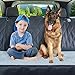 Dog Car Seat Cover Hair Free Rear Bench, Convertible Black Hammock Shaped Comfort Accessory for Cars, SUVs & Trucks. Waterproof, Nonslip, Washable Pet Backseat Protector, Pets Blanket & Bag