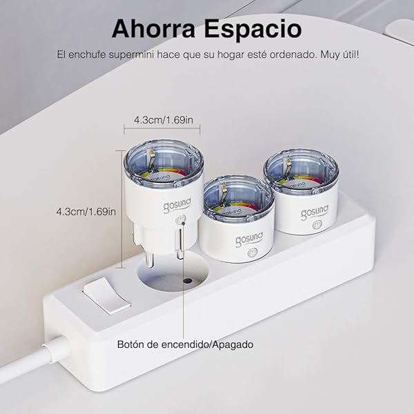 Mini Wifi Enchufe Inteligente Amazon Alexa Gosund Enchufe Control Remoto por APP Smart Plug Funcionar con Monitor de EnergaTemporizacin Compartible con AlexaGoogle Home 2Packs SOLO 2 4GHz