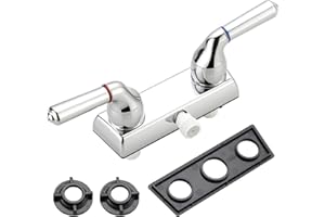 PuritySage RV Shower Faucet Diverter Valve,DF-SA100C-MB Replacement Faucet for Camper Bathroom,Control Hot and Cold Water (Chrome)