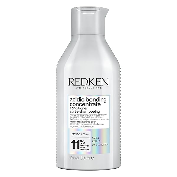 REDKEN ACIDIC BONDING CONCENTRATE CONDITIONER FOR DAMAGED HAIR REPAIR – STRENGTHENS AND REPAIRS WEAK AND BRITTLE HAIR, SULFATE-FREE, WITH CITRIC ACID