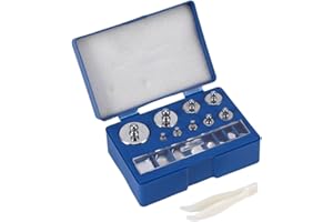 LAZMIN112 17Pcs Calibration Weight Set, 211.1g 10mg-100g Grams Calibration Weight, Test Jewelry Scale, Industrial Measureme Tools