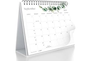 Calendarin Desk Calendar 2025-2026 for Canada, 16 Months Standing Calendar from Sep 2025 to December 2026, Canadian Holidays 