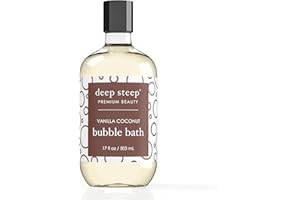Deep Steep Bubble Bath, 17 oz (Vanilla Coconut)