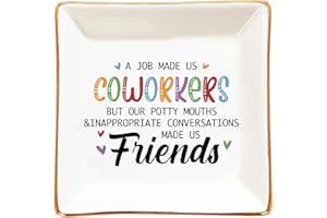 LZBALUYO Coworker Gifts for Women - Funny Coworker Leaving Gifts, Going Away Gifts, Farewell Gifts, Work Bestie Gifts for Women Birthday, Mother's Day, Boss Day, Retirement, Christmas, White