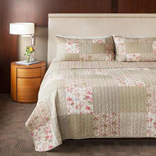 Buy Sova Savannah 3Piece Real Patchwork Cotton Quilt Set (King) with