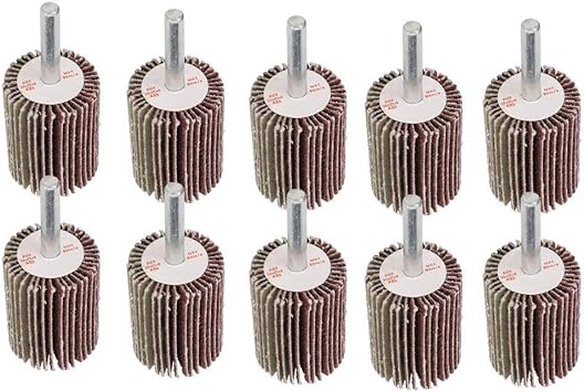 10 Stucke Schleifen Polierscheibe Schleifen Schleifpapier Klappenscheibe Disc Mit 6mm Schaft 30x40x6mm Fur Edelstahl Armaturen Ventile Konkave Und Konvexe Oberflachen Schweissnahte Etc Amazon De Baumarkt