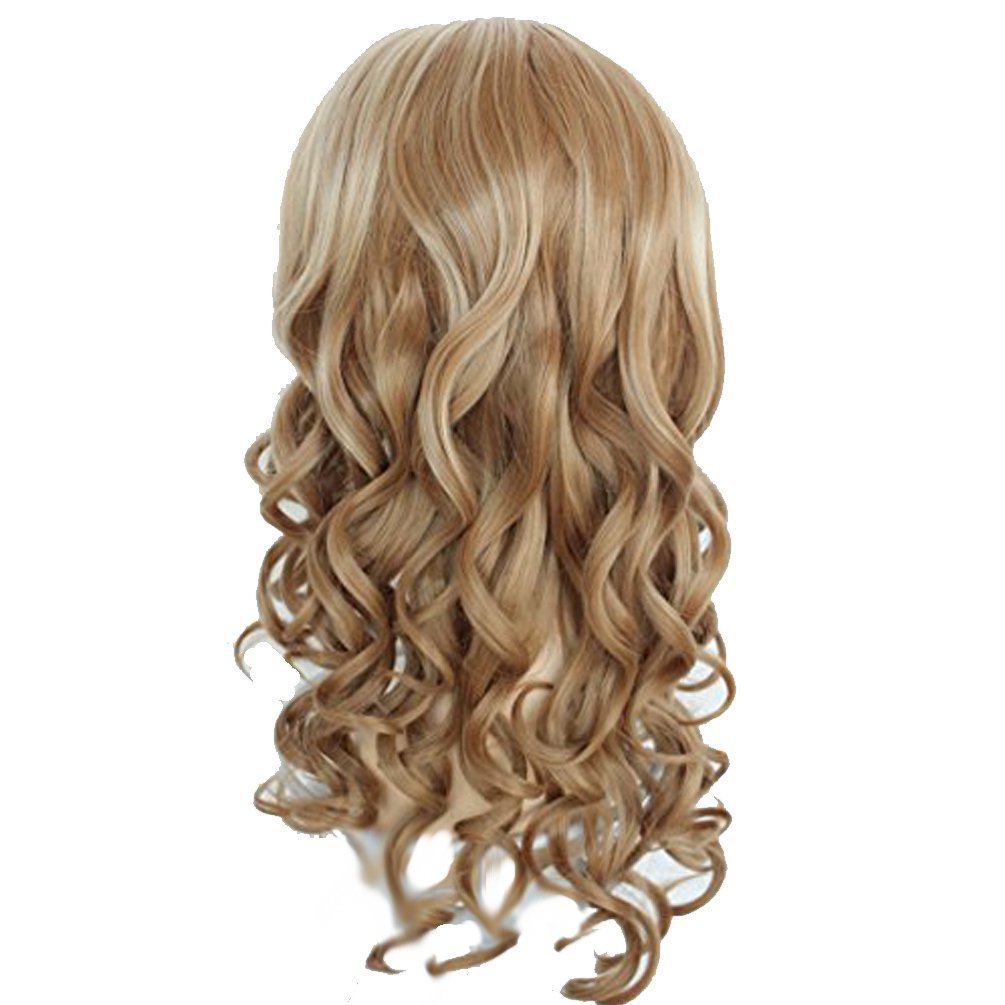 Hsg Sexy Ladies Blonde And Brown Waist Length Long Wavy Curly Full