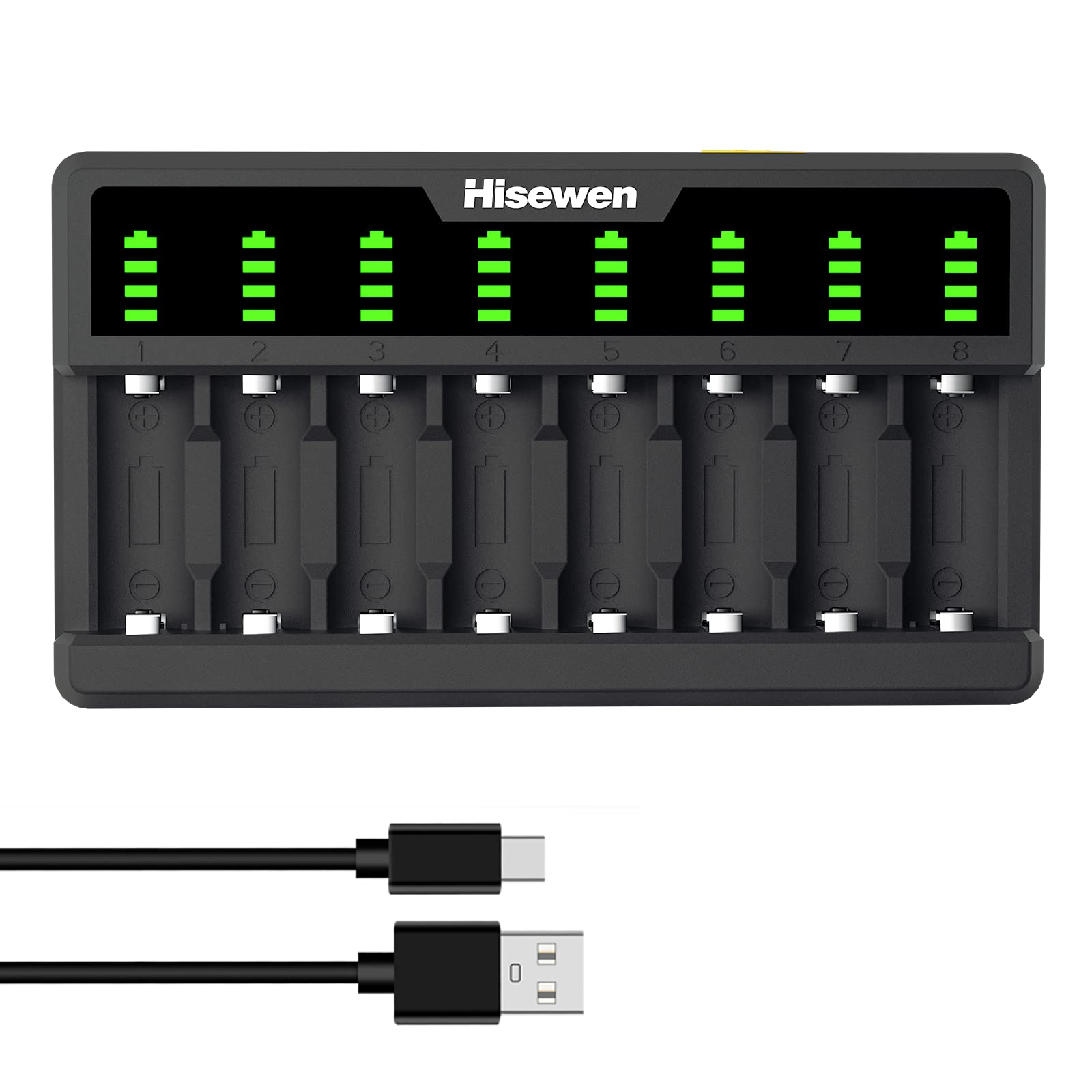 Photo 1 of Arlo Battery Charger for CR123A Rechargeable Battery, 8 Bays CR123a Battery Charger Compatible with Arlo Wireless Cameras VMC3030 VMK3200 VMS3330 3430 3530 and Flashlight (Not Included Batteries)