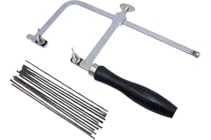 NIUPIKA Jeweler's Saw Frame Adjustable with 144 Blades Professional Jewelry Making Kit