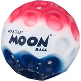 Waboba Moon Ball Gradient, Stars and Stripes, Hyper Bouncy | All Ages Extreme Bounce and Fun, Perfect for Active Play and Outdoor Games
