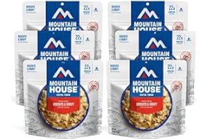 Mountain House Biscuits & Gravy | Freeze Dried Backpacking & Camping Food | 6-Pack