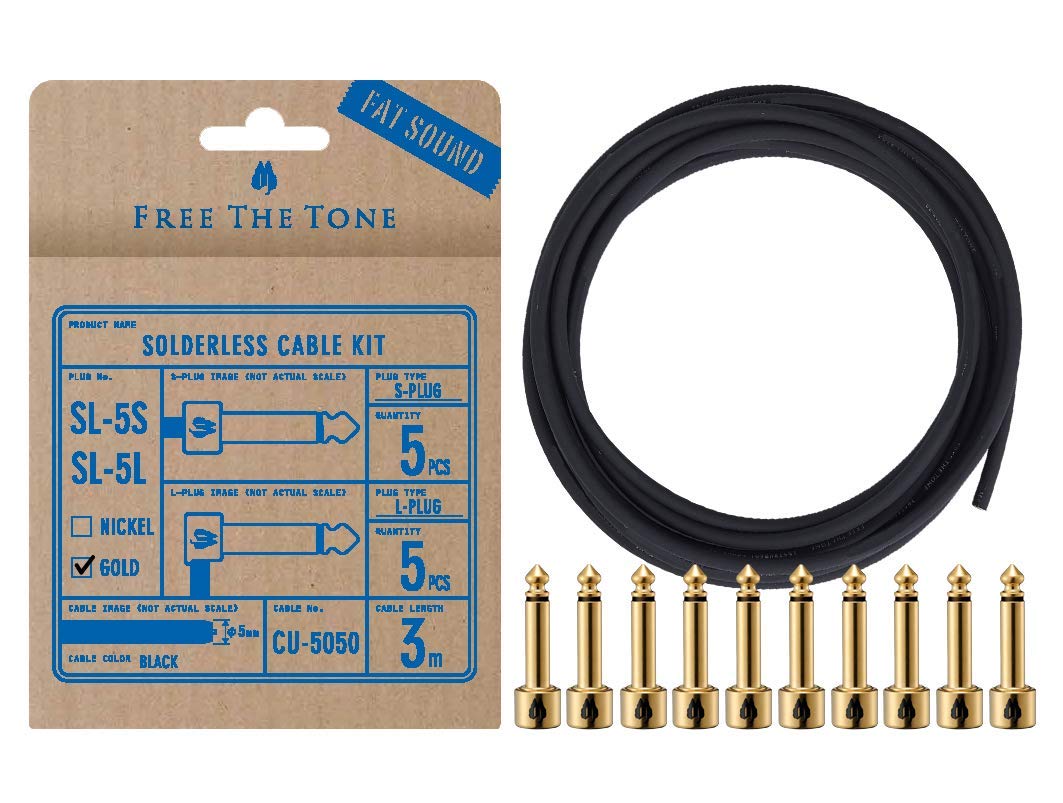 【新品】Free The Tone SL-5SL-NI-55K New Free The Tone Sl-5Sl-Gd-55K Solder-Less Cable Kit | eBay