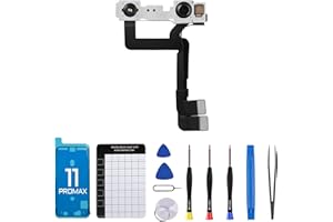 DGSCSMY for iPhone 11 Pro Max Front Camera Replacement Facing Lens Module Flex Cable with Structured Light 12MP Receiver Replace Transmitter Sensor Connector Repair Fix All Common Issues 11Promax