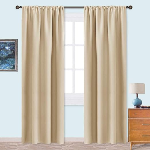 Amazon Com Nicetown Kitchen Room Darkening Curtains Panel Home