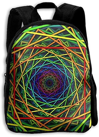 The Children's Abstract Multicolor Shapes Rainbows Spirals Backpack
