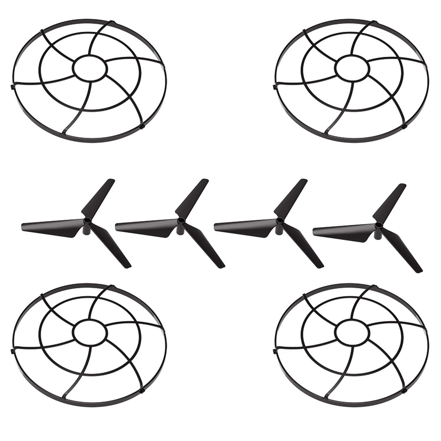 PAKARCBOX 4PCS Spare Propellers and 4PCS Covers for Q11 Drone